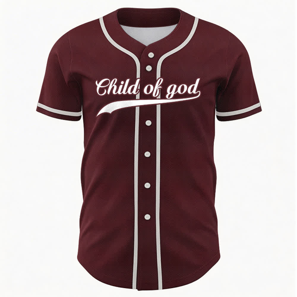 Christianartworkshop Child Of God Maglia da baseball unisex personalizzata con nome e numero - image 42