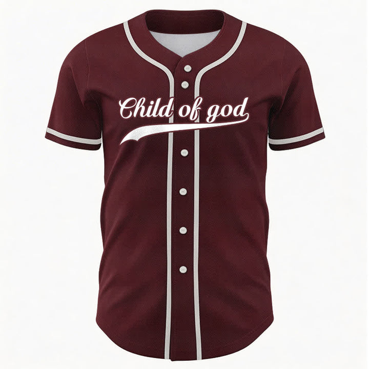 Christianartworkshop Child Of God Maglia da baseball unisex personalizzata con nome e numero - image 42