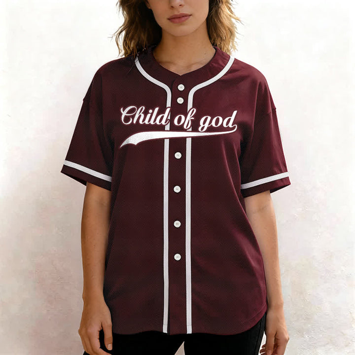 Christianartworkshop Child Of God Maglia da baseball unisex personalizzata con nome e numero - image 46