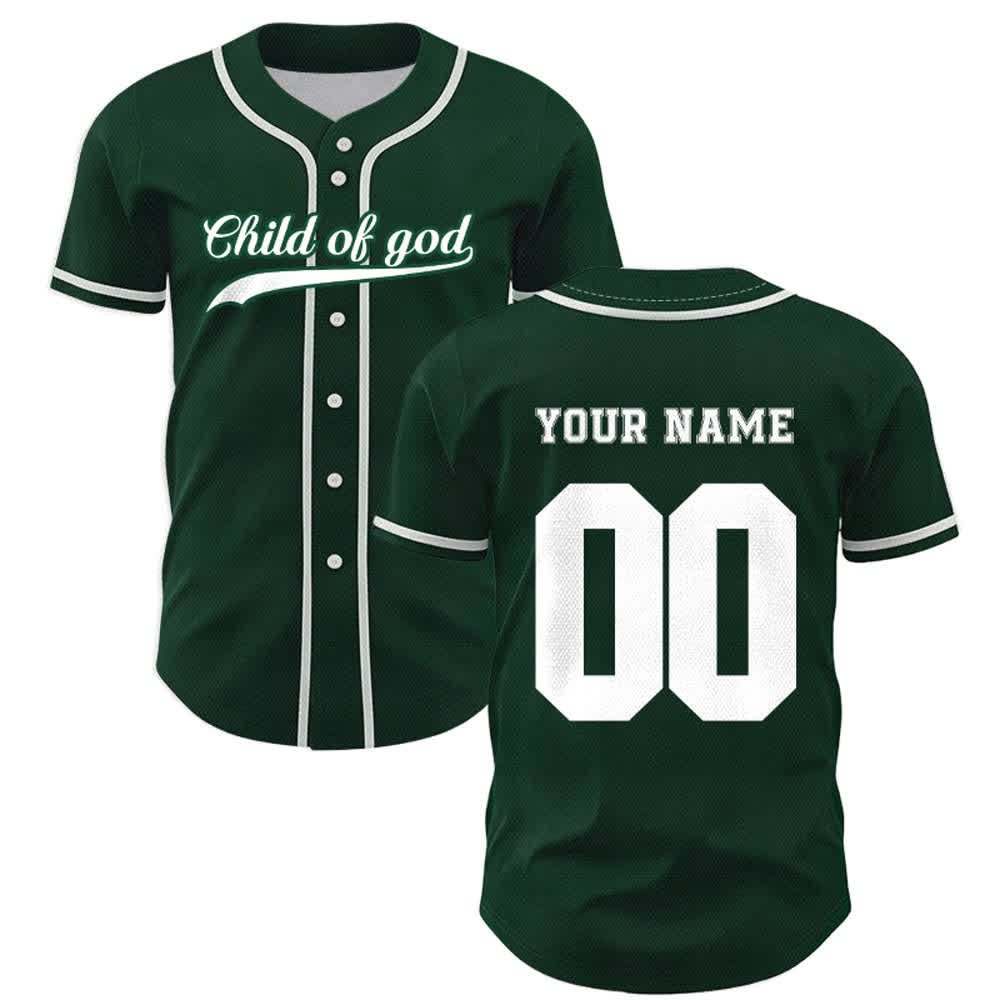 Christianartworkshop Child Of God Maglia da baseball unisex personalizzata con nome e numero - image 57