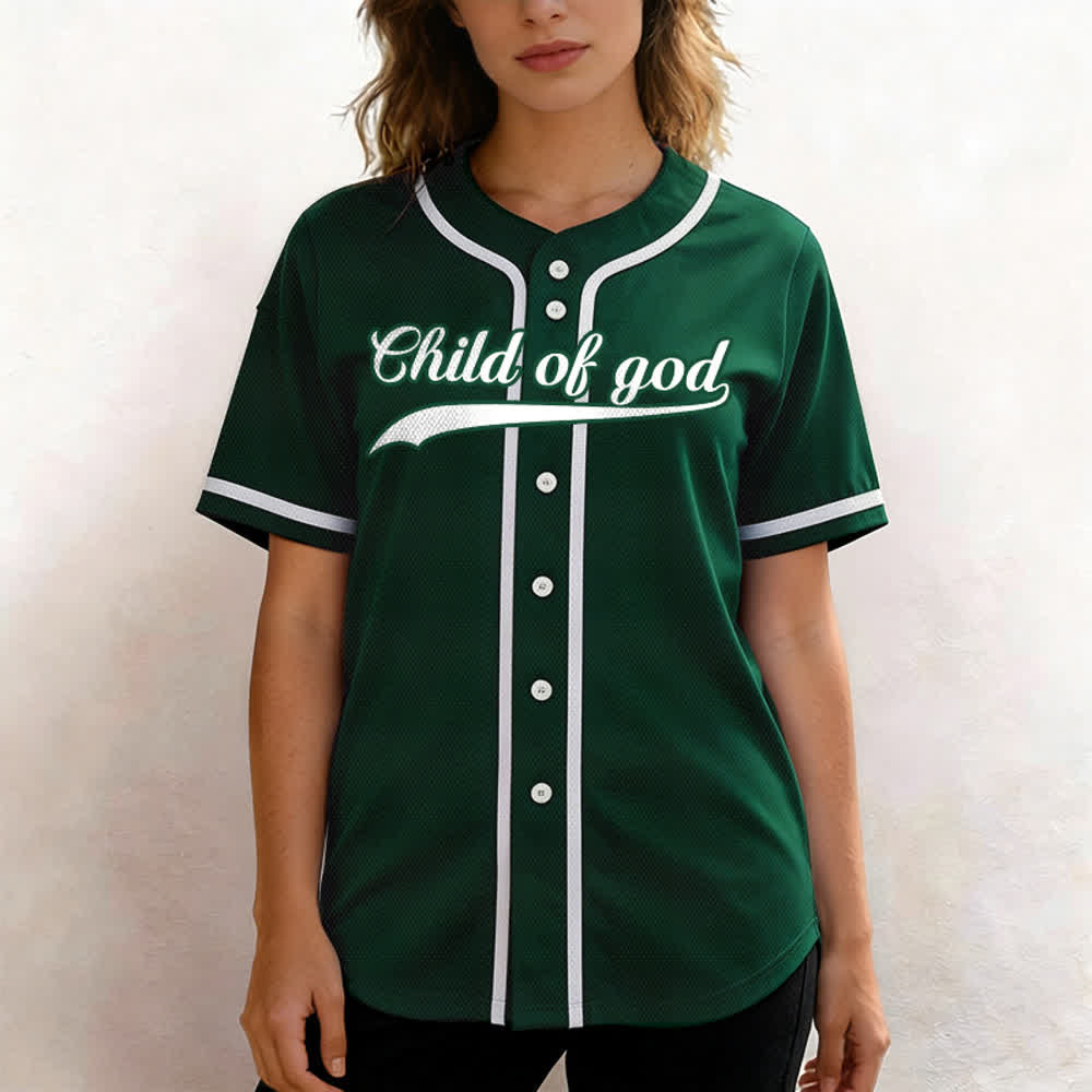 Christianartworkshop Child Of God Maglia da baseball unisex personalizzata con nome e numero - image 62