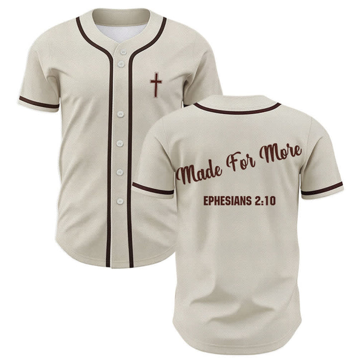 Christianartworkshop Made For More Ephesians 2:10 Maglia da baseball unisex - Albicocca - 5XL - image 49
