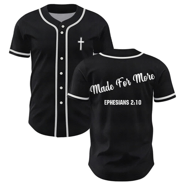 Christianartworkshop Made For More Ephesians 2:10 Maglia da baseball unisex - Nero - 5XL - image 14