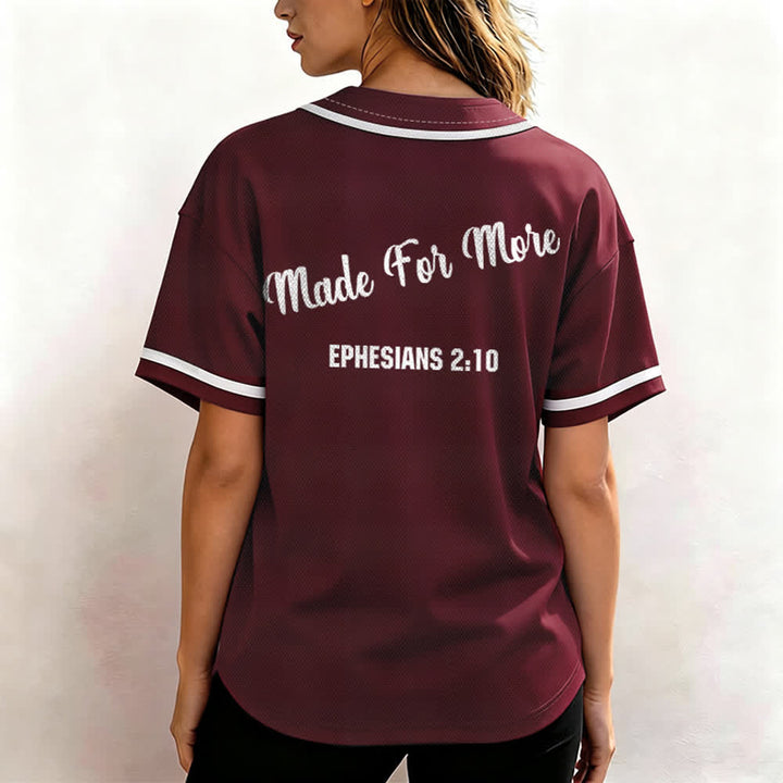 Christianartworkshop Made For More Ephesians 2:10 Maglia da baseball unisex - image 5