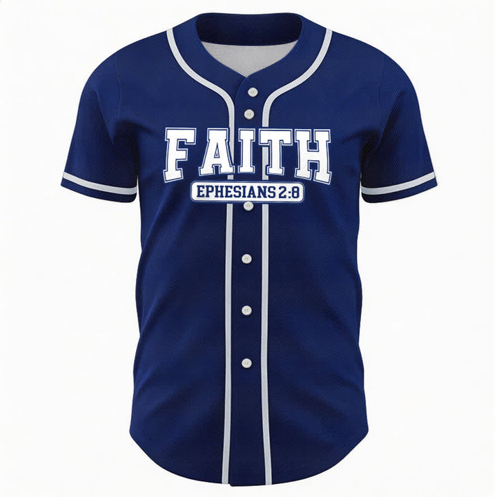 Christianartworkshop Faith Maglia da baseball personalizzata con nome e numero - image 2