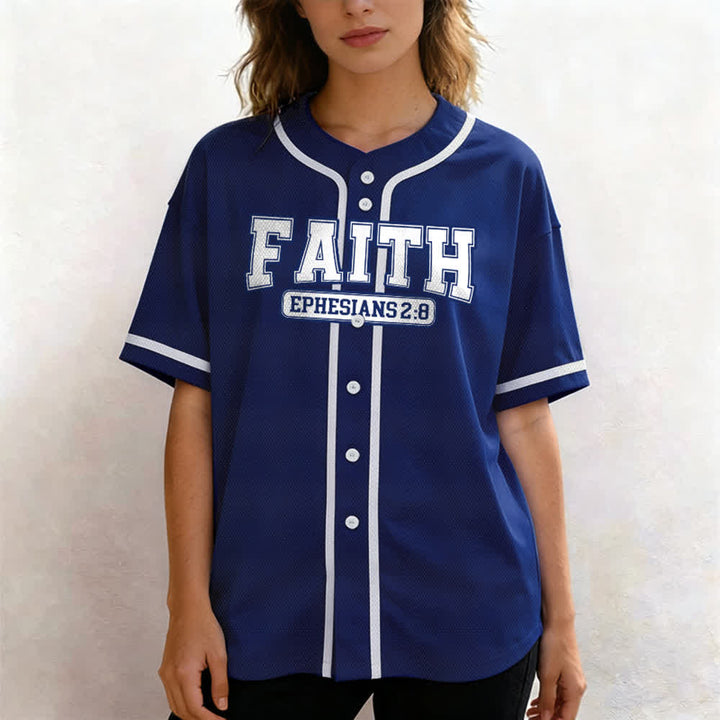 Christianartworkshop Faith Maglia da baseball personalizzata con nome e numero - image 4