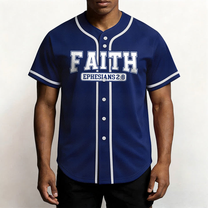 Christianartworkshop Faith Maglia da baseball personalizzata con nome e numero - image 6