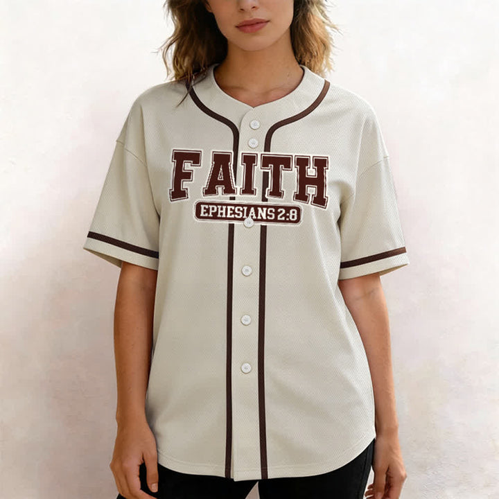 Christianartworkshop Faith Maglia da baseball personalizzata con nome e numero - image 14