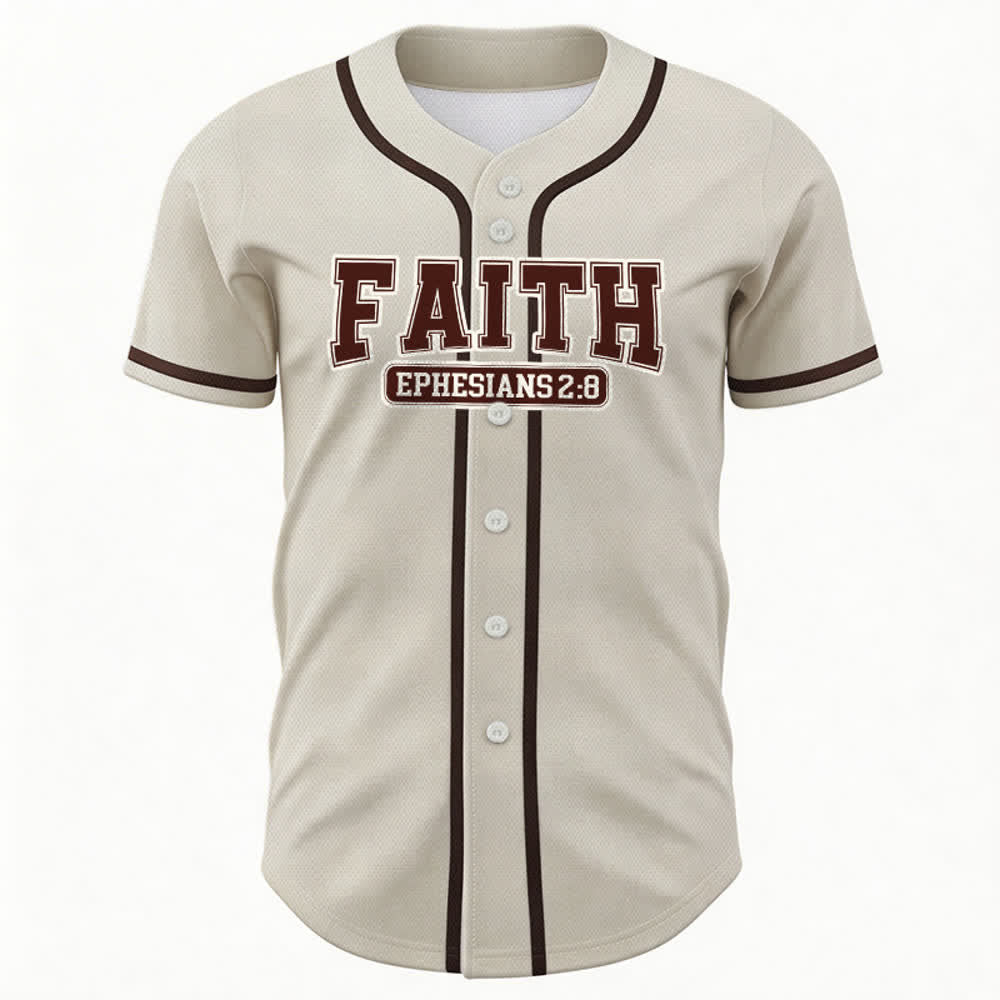 Christianartworkshop Faith Maglia da baseball personalizzata con nome e numero - image 10