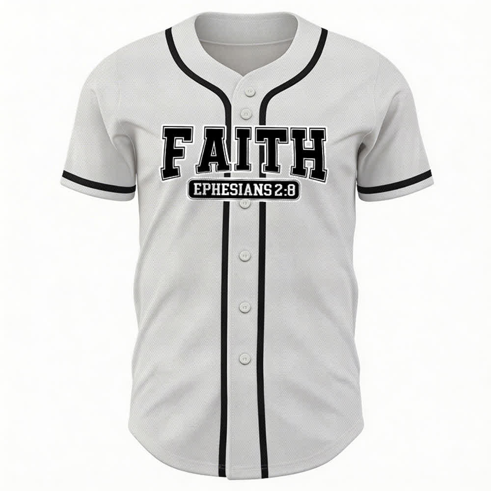 Christianartworkshop Faith Maglia da baseball personalizzata con nome e numero - image 18