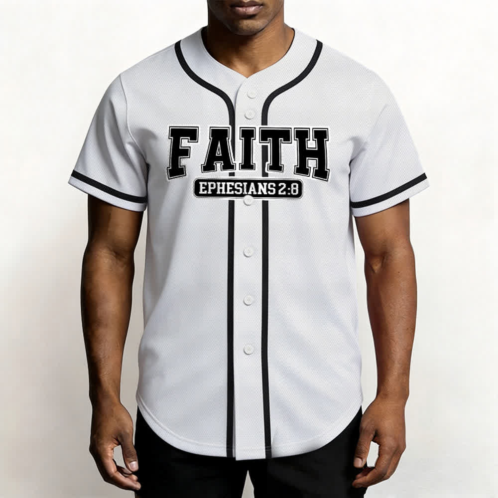 Christianartworkshop Faith Maglia da baseball personalizzata con nome e numero - image 20
