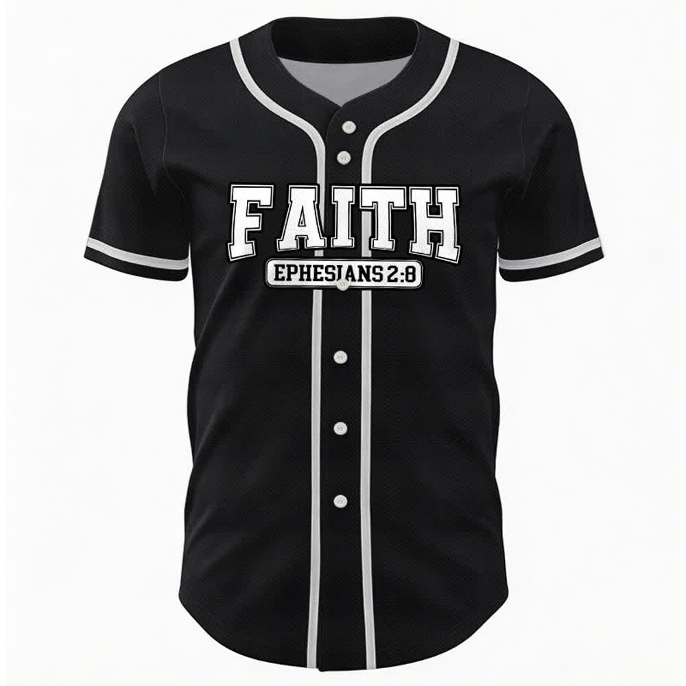 Christianartworkshop Faith Maglia da baseball personalizzata con nome e numero - image 26