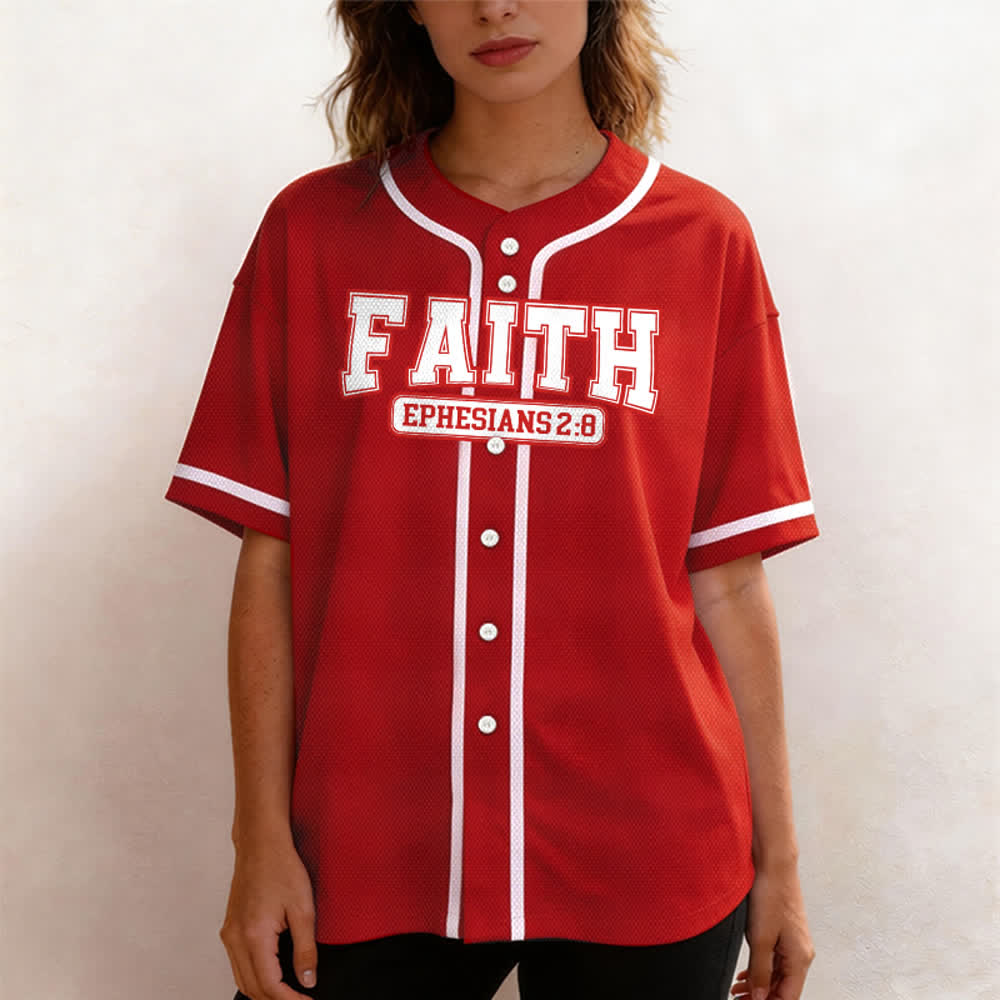 Christianartworkshop Faith Maglia da baseball personalizzata con nome e numero - image 38