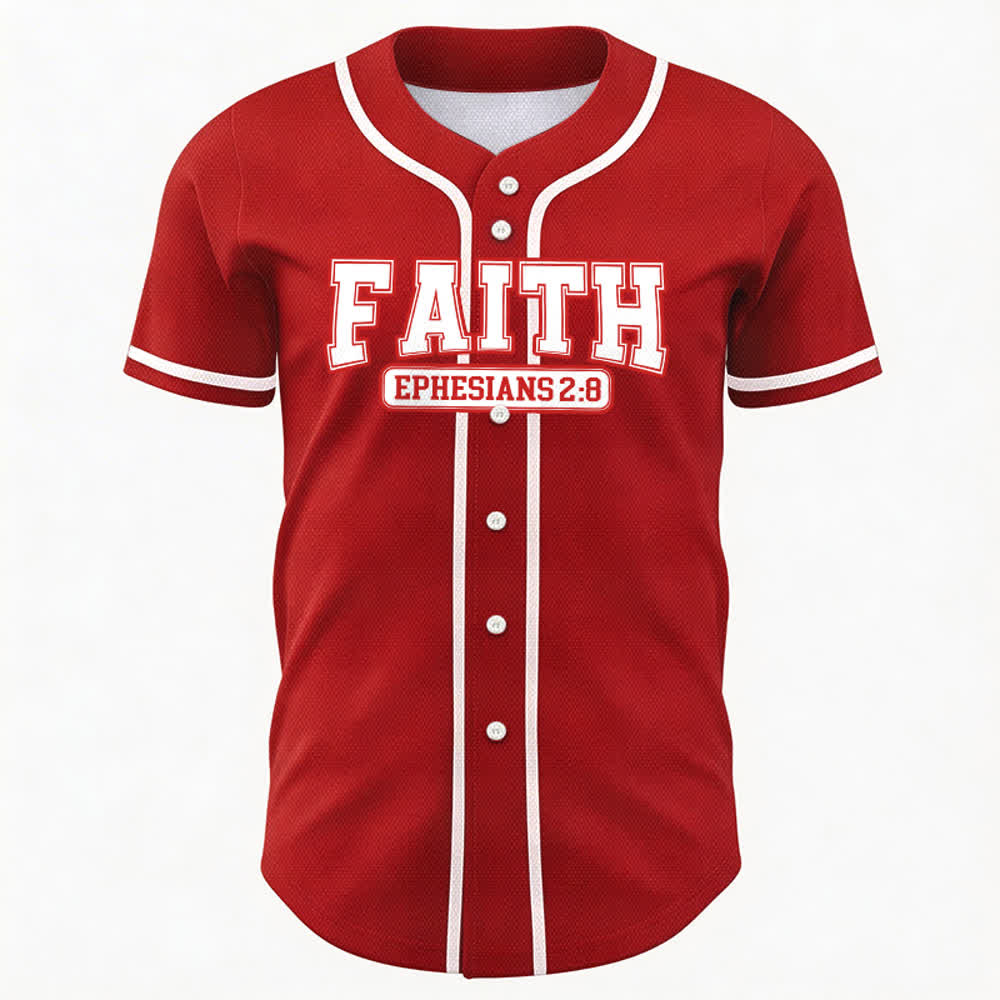 Christianartworkshop Faith Maglia da baseball personalizzata con nome e numero - image 34