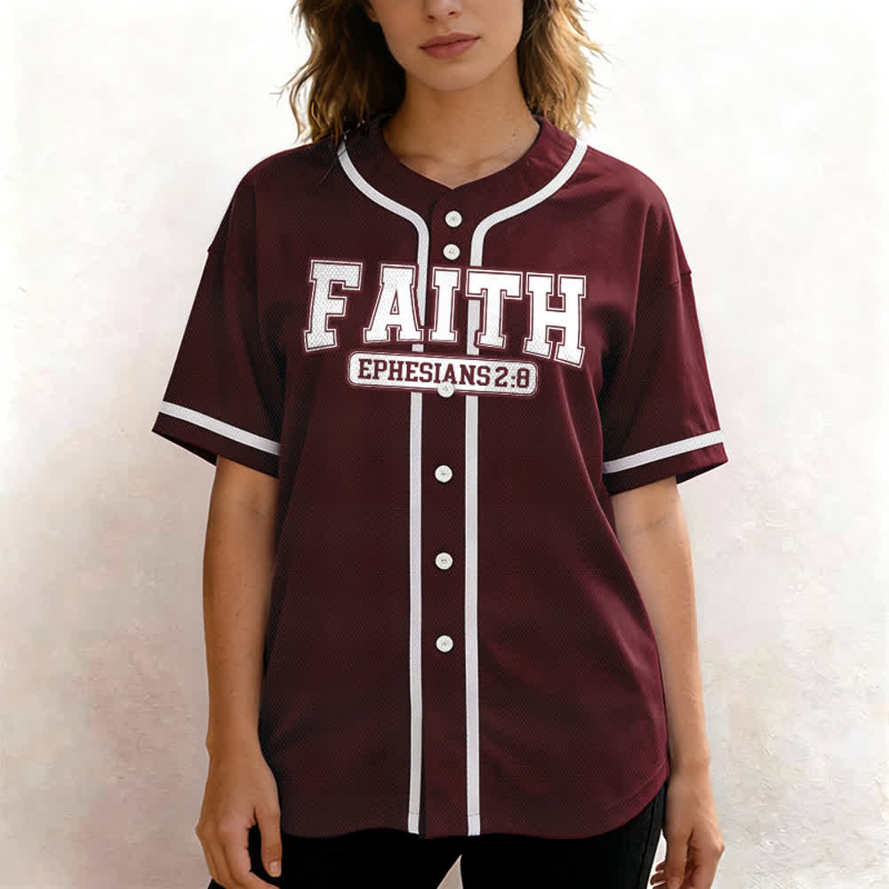 Christianartworkshop Faith Maglia da baseball personalizzata con nome e numero - image 46