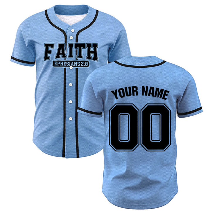 Christianartworkshop Faith Maglia da baseball personalizzata con nome e numero - image 49
