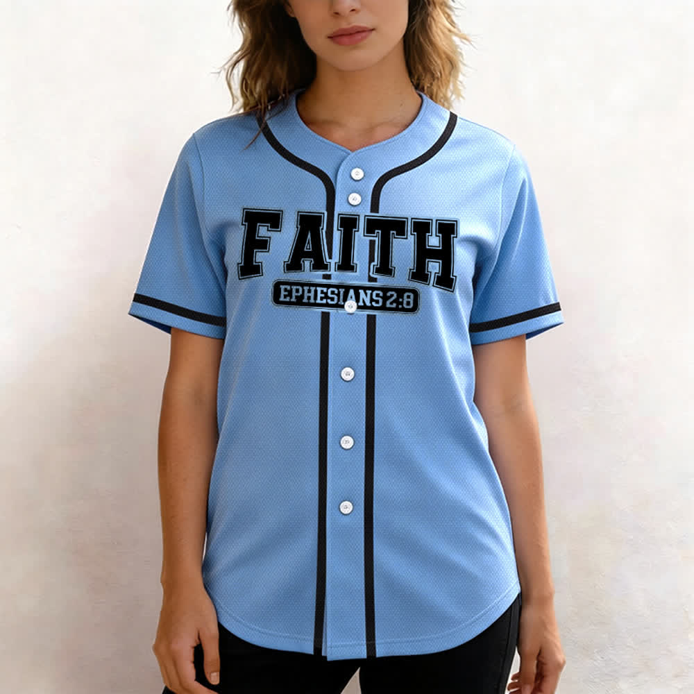Christianartworkshop Faith Maglia da baseball personalizzata con nome e numero - image 54
