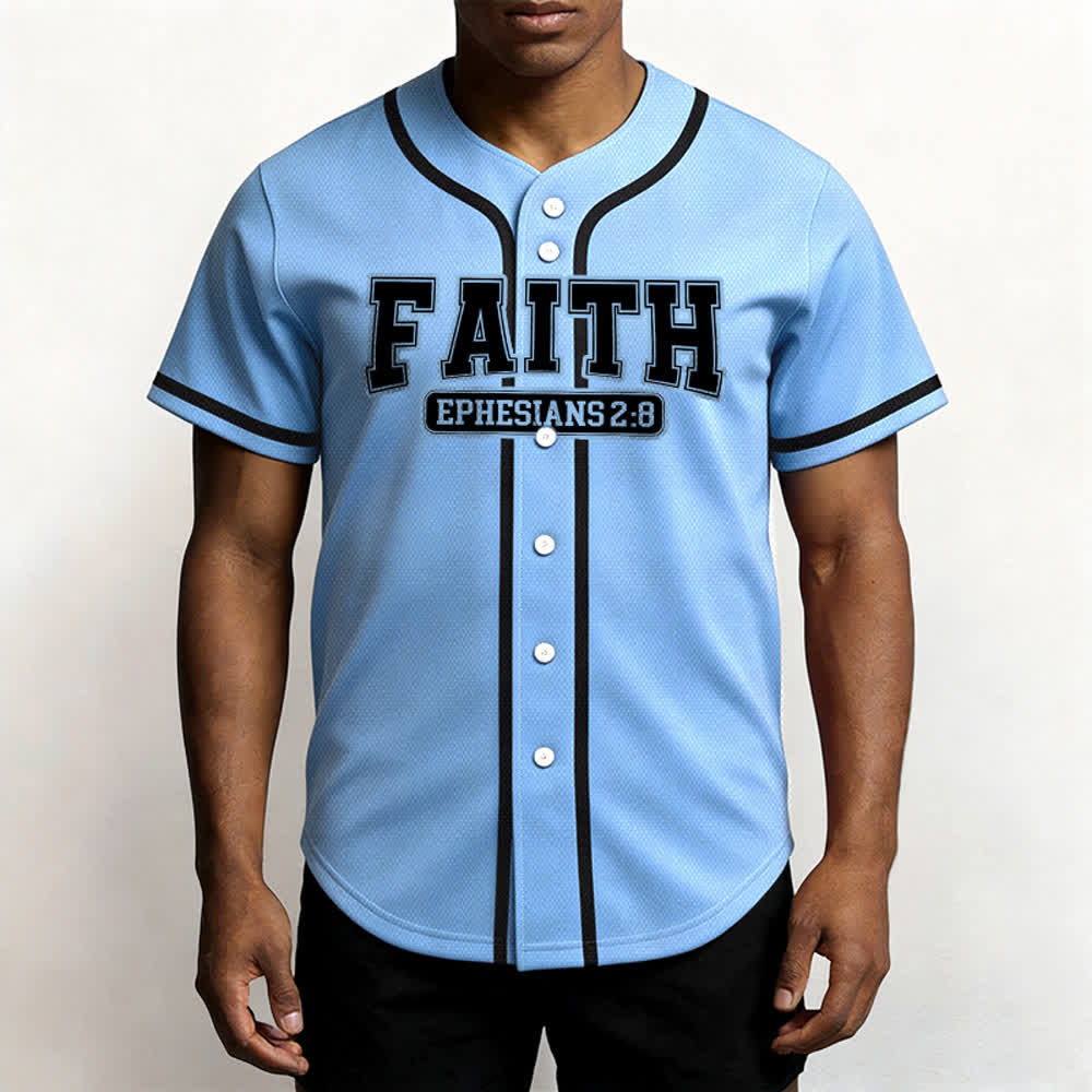 Christianartworkshop Faith Maglia da baseball personalizzata con nome e numero - image 52