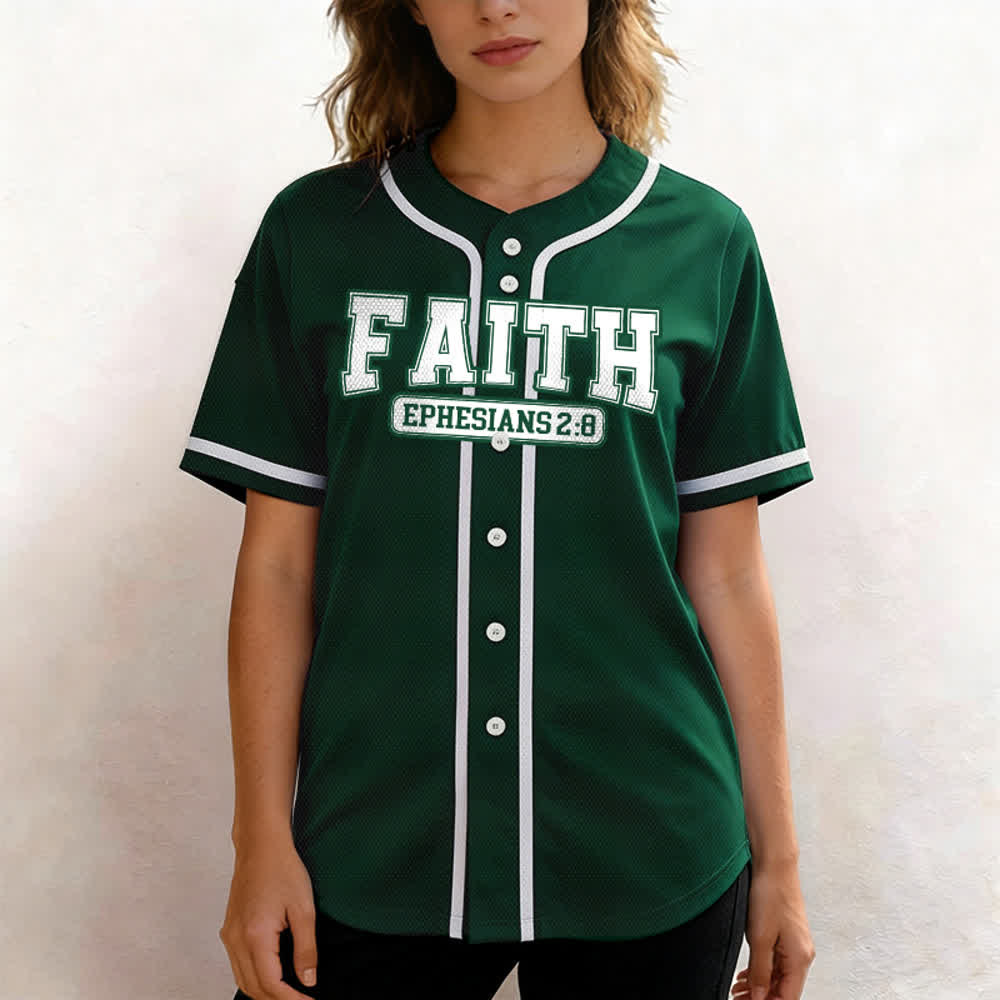 Christianartworkshop Faith Maglia da baseball personalizzata con nome e numero - image 62