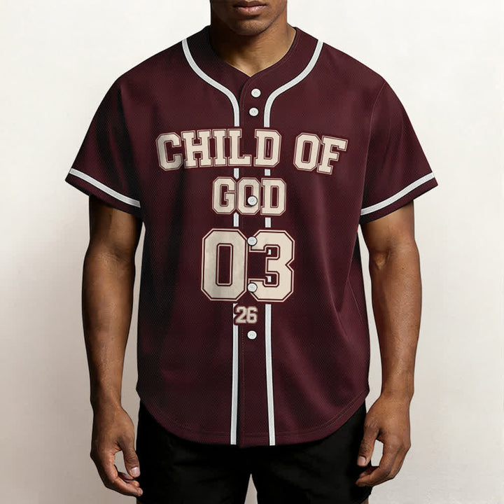 Christianartworkshop Figlio di Dio Dichiarazione cristiana Maglia da baseball personalizzata con nome e numero - image 3