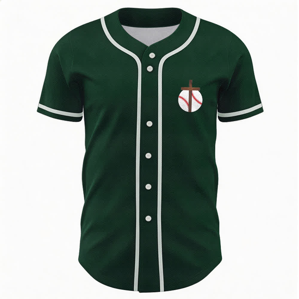 Christianartworkshop Filippesi 4:13 Maglia da baseball della fede: Maglia da baseball con croce, motto, forza e devozione - image 51