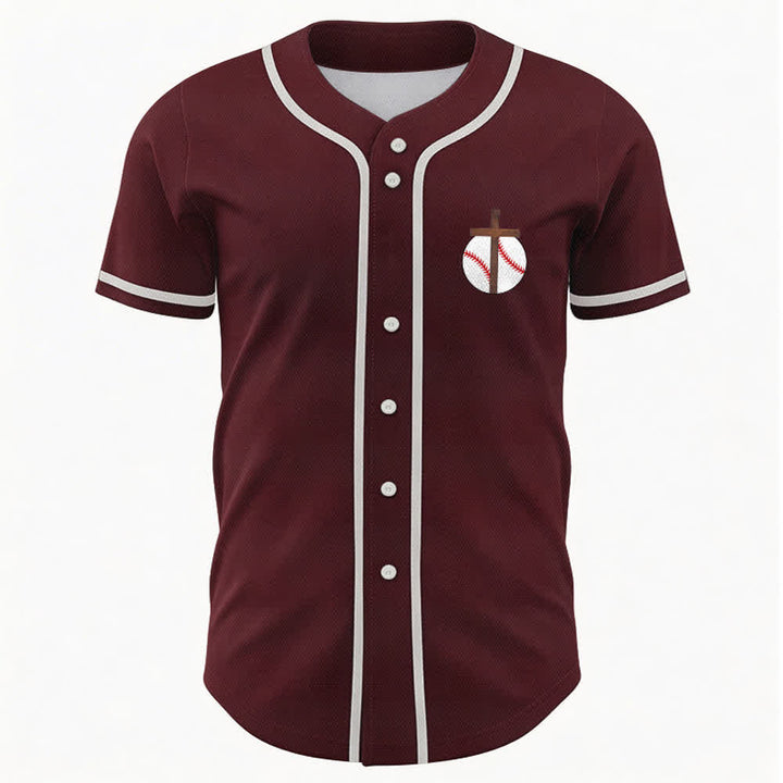 Christianartworkshop Filippesi 4:13 Maglia da baseball della fede: Maglia da baseball con croce, motto, forza e devozione - image 37