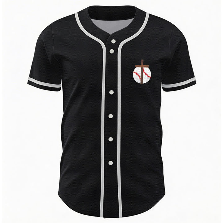Christianartworkshop Filippesi 4:13 Maglia da baseball della fede: Maglia da baseball con croce, motto, forza e devozione - image 23