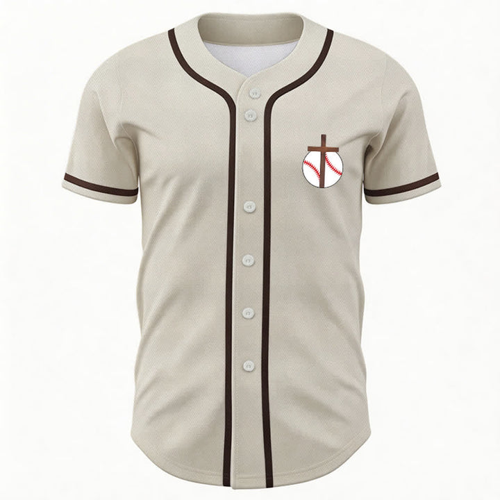 Christianartworkshop Filippesi 4:13 Maglia da baseball della fede: Maglia da baseball con croce, motto, forza e devozione - image 9