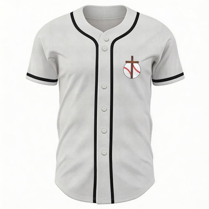 Christianartworkshop Filippesi 4:13 Maglia da baseball della fede: Maglia da baseball con croce, motto, forza e devozione - image 16