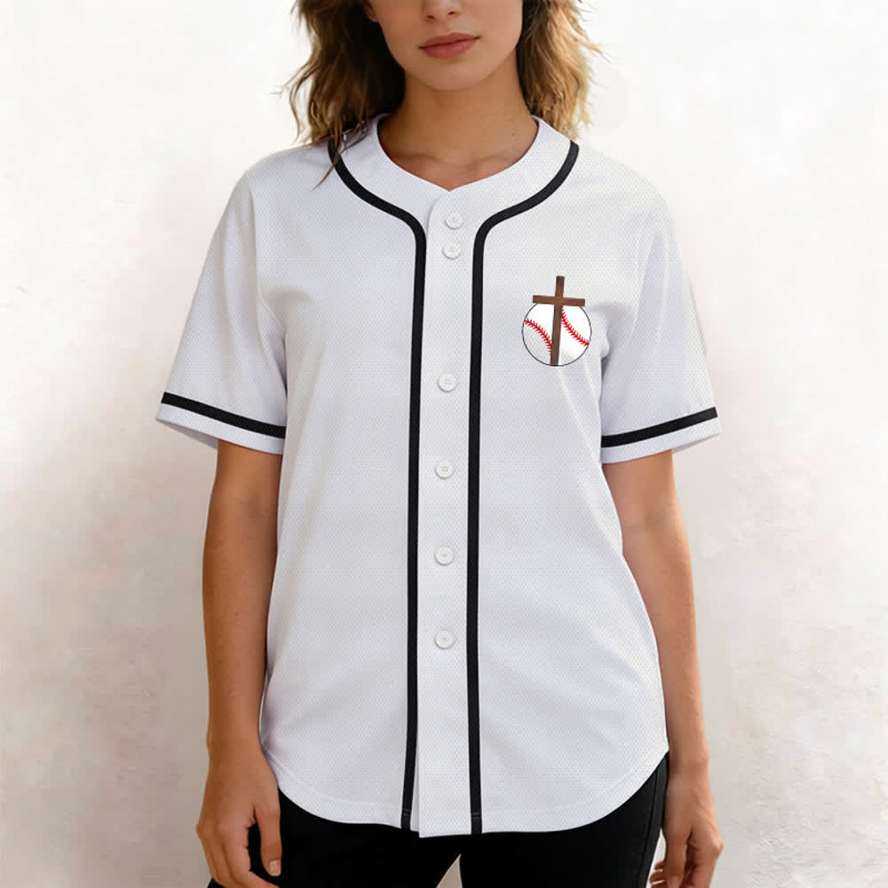 Christianartworkshop Filippesi 4:13 Maglia da baseball della fede: Maglia da baseball con croce, motto, forza e devozione - image 18