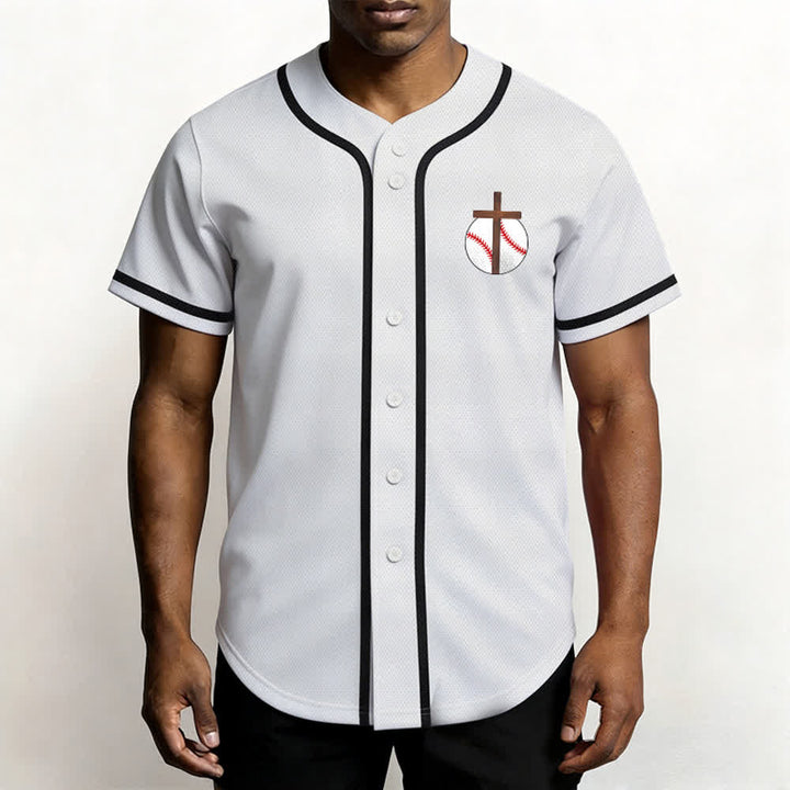 Christianartworkshop Filippesi 4:13 Maglia da baseball della fede: Maglia da baseball con croce, motto, forza e devozione - image 20