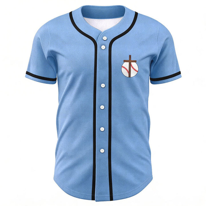 Christianartworkshop Filippesi 4:13 Maglia da baseball della fede: Maglia da baseball con croce, motto, forza e devozione - image 44