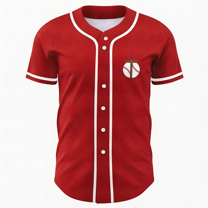 Christianartworkshop Filippesi 4:13 Maglia da baseball della fede: Maglia da baseball con croce, motto, forza e devozione - image 30
