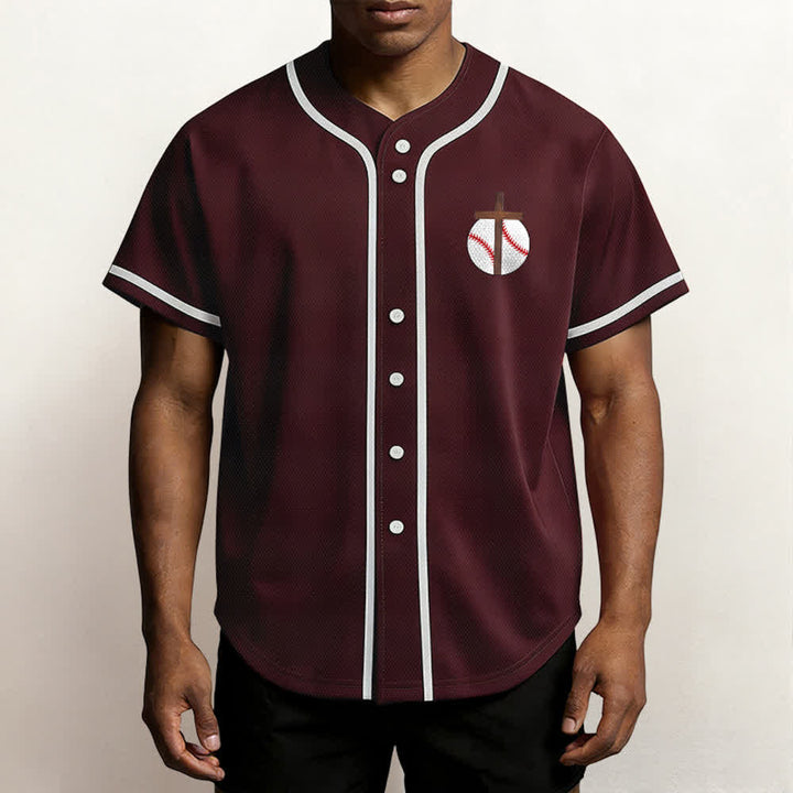 Christianartworkshop Filippesi 4:13 Maglia da baseball della fede: Maglia da baseball con croce, motto, forza e devozione - image 39
