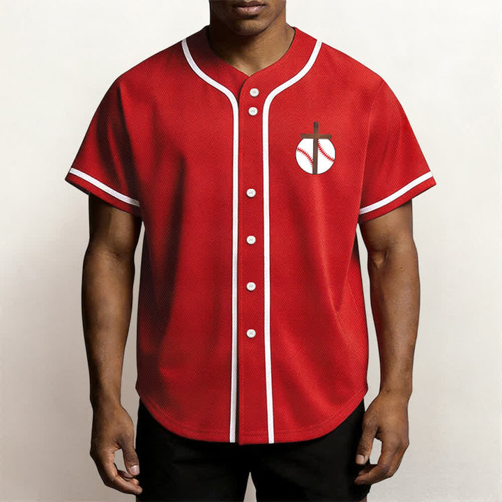 Christianartworkshop Filippesi 4:13 Maglia da baseball della fede: Maglia da baseball con croce, motto, forza e devozione - image 32