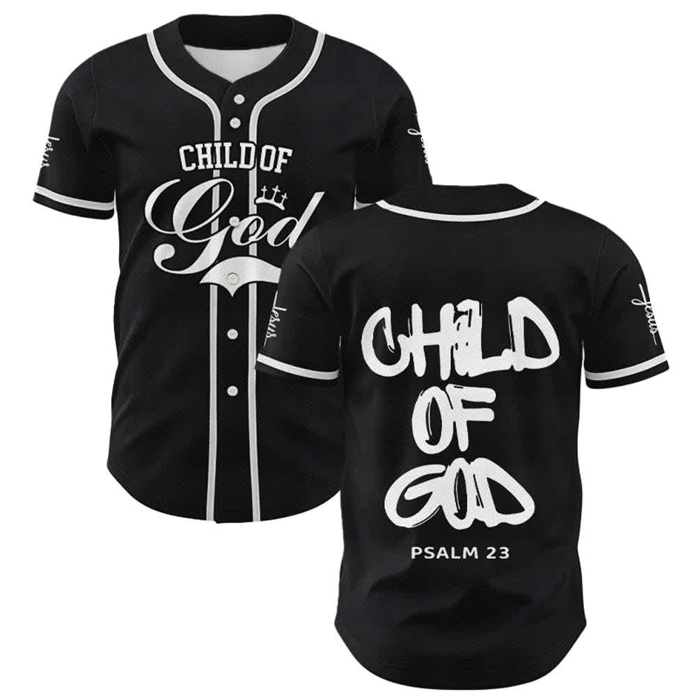 Christianartworkshop Maglia da baseball Bambino di Dio con finiture a contrasto multicolore - Nero - 5XL - image 0