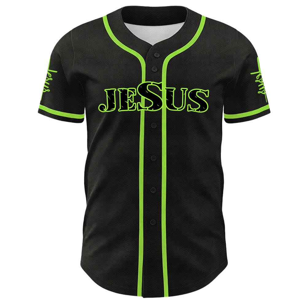 Christianartworkshop Gesù è tutto per me Maglia da baseball unisex con fede - image 19