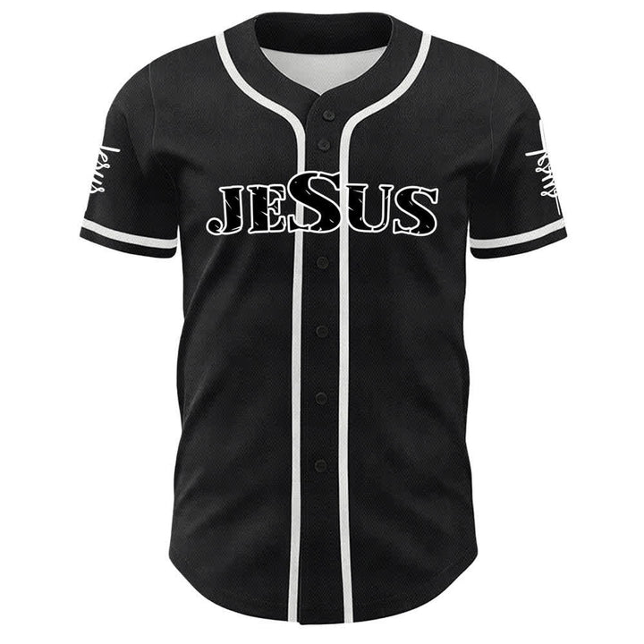 Christianartworkshop Gesù è tutto per me Maglia da baseball unisex con fede - image 7