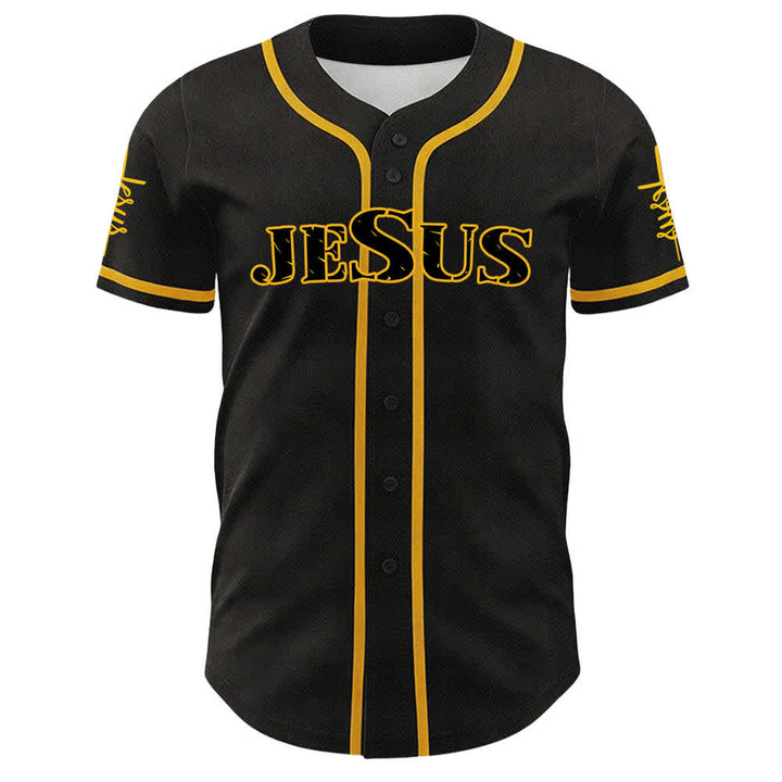 Christianartworkshop Gesù è tutto per me Maglia da baseball unisex con fede - image 10