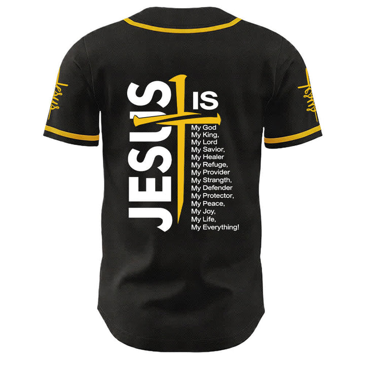 Christianartworkshop Gesù è tutto per me Maglia da baseball unisex con fede - image 11