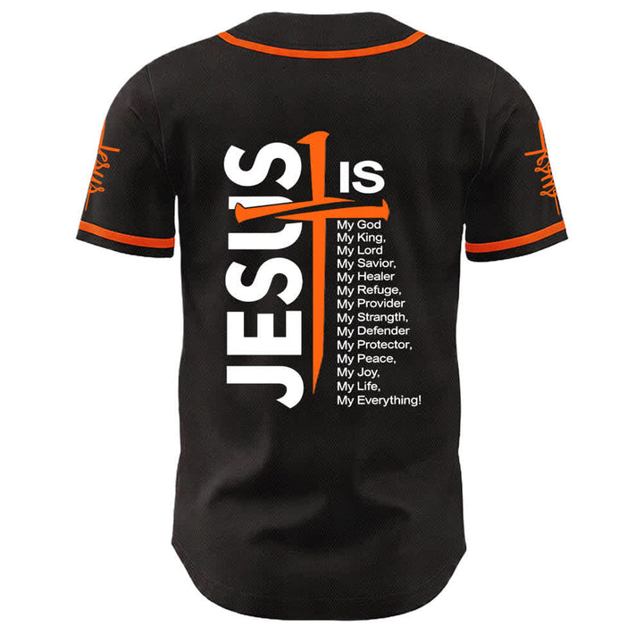 Christianartworkshop Gesù è tutto per me Maglia da baseball unisex con fede - image 14