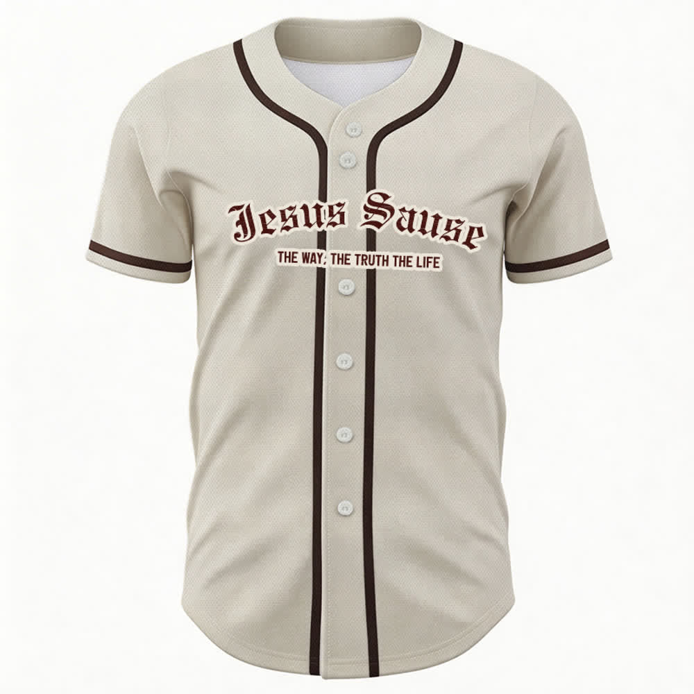 Christianartworkshop La Via La Verità La Vita Fede Maglia da baseball - image 1