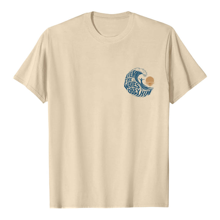 Christianartworkshop Anche le onde gli obbediscono - T-shirt classica con grafica a onda su entrambi i lati - image 14