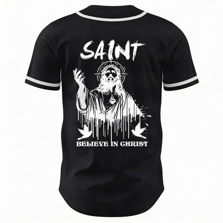 Christianartworkshop Maglia da baseball unisex "Saint Believe In Christ" - image 8