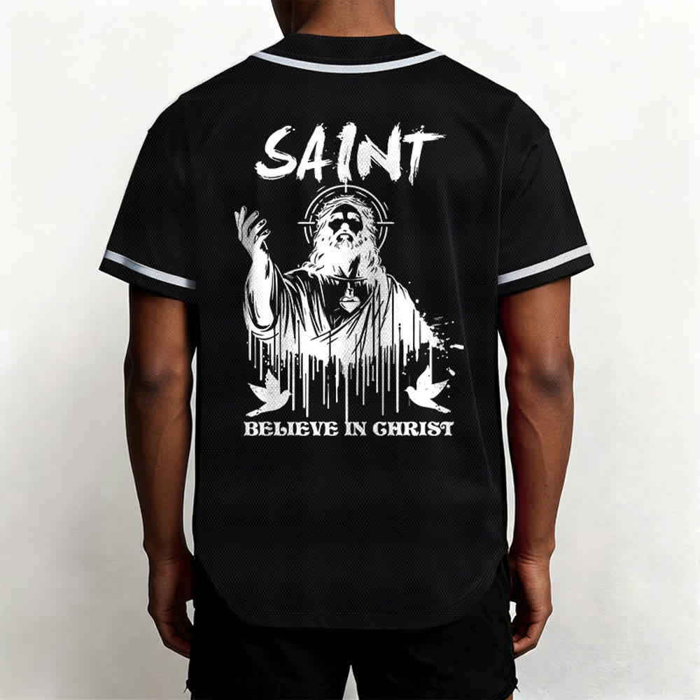 Christianartworkshop Maglia da baseball unisex "Saint Believe In Christ" - image 10