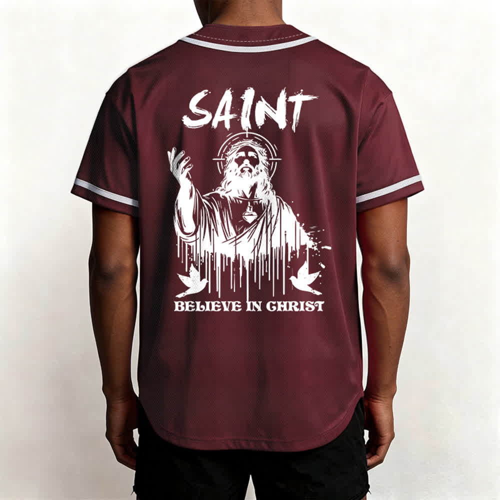 Christianartworkshop Maglia da baseball unisex "Saint Believe In Christ" - image 24