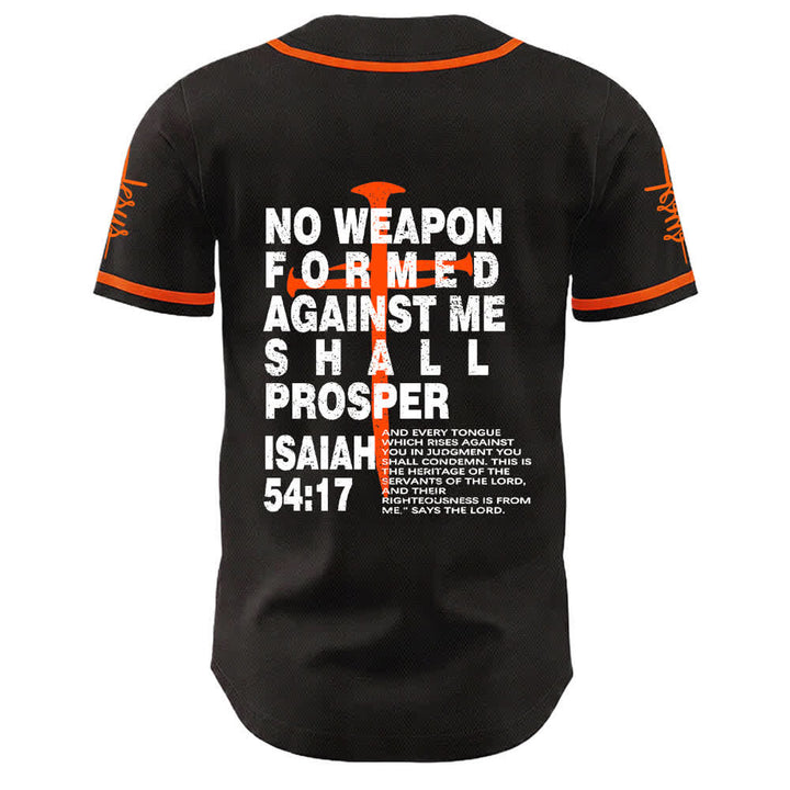 Christianartworkshop Nessuna arma forgiata contro di me prospererà Maglia da baseball - image 10