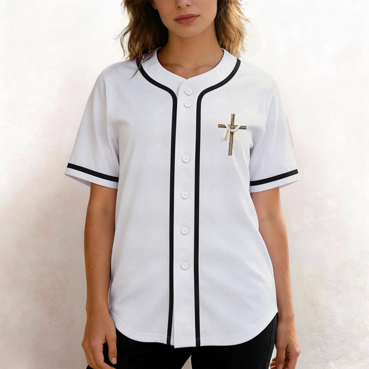 Christianartworkshop Non è qui, è risorto Maglia da baseball unisex Faith - image 13