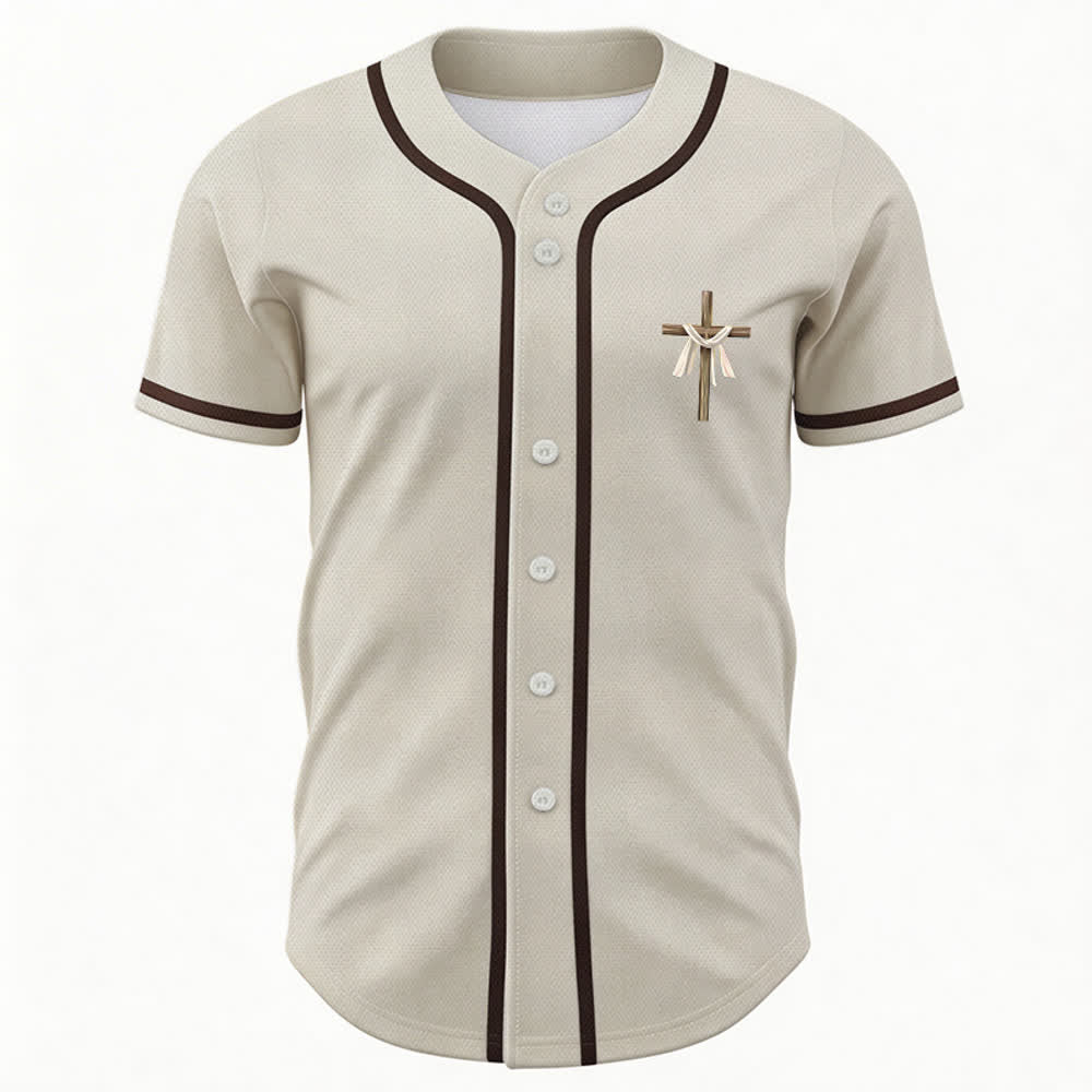 Christianartworkshop Non è qui, è risorto Maglia da baseball unisex Faith - image 2