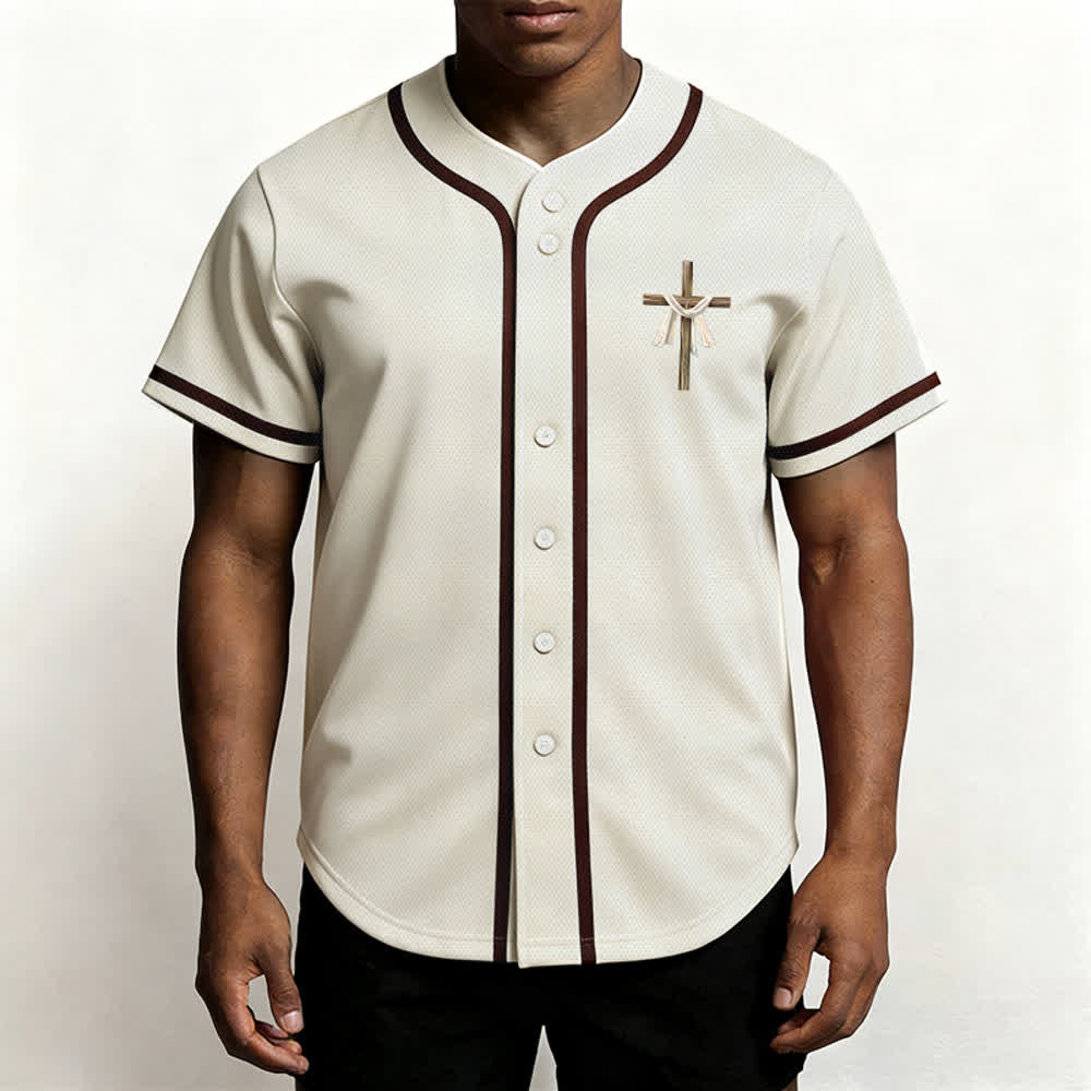 Christianartworkshop Non è qui, è risorto Maglia da baseball unisex Faith - image 4